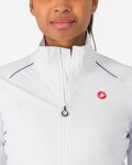CASTELLI waterproof jacket - EMERGENCY 3 W RAIN - white
