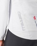 CASTELLI waterproof jacket - EMERGENCY 3 W RAIN - white