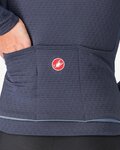 CASTELLI Cycling winter long sleeve jersey - SFIDA 3 - blue