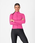CASTELLI Cycling winter long sleeve jersey - SFIDA 3 - pink