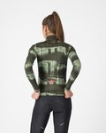 CASTELLI Cycling winter long sleeve jersey - BLUR THERMAL - green