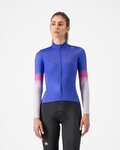 CASTELLI Cycling winter long sleeve jersey - CORSO THERMAL - purple