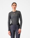 CASTELLI Cycling long sleeve t-shirt - FLANDERS 2 WARM W - grey