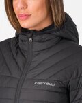 CASTELLI Cycling thermal jacket - CLASSICO W PUFFY - black