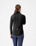 CASTELLI waterproof jacket - ULTRA W RAIN CAPE - black