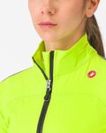 CASTELLI waterproof jacket - ULTRA W RAIN CAPE - green
