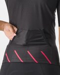 CASTELLI Cycling short sleeve jersey - FREE SPEED 2W RACE - black/pink