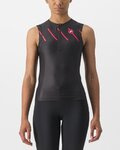 CASTELLI Cycling sleeveless jersey - FREE W TRI - black/pink
