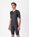 CASTELLI Cycling skinsuit - CORE TRI SUIT SHORT SLEEVE - black