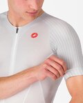 CASTELLI Cycling short sleeve jersey - FREE SPEED 3 RACE TOP - white
