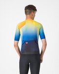 CASTELLI Cycling short sleeve jersey - FREE SPEED 3 RACE TOP - blue/yellow