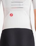 CASTELLI Cycling skinsuit - FREE SANREMO 3 W SUIT SHORT SLEEVE - white/silver/black