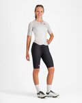 CASTELLI Cycling skinsuit - FREE SANREMO 3 W SUIT SHORT SLEEVE - white/silver/black