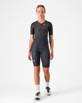 CASTELLI Cycling skinsuit - CORE TRI W SUIT SHORT SLEEVE - black