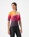 CASTELLI Cycling short sleeve jersey - FREE SPEED 3 W RACE TOP - multicolour