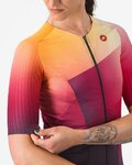 CASTELLI Cycling short sleeve jersey - FREE SPEED 3 W RACE TOP - multicolour