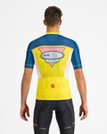 CASTELLI Cycling short sleeve jersey - #GIRO107 OROPA - yellow/blue