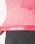 CASTELLI Cycling short sleeve jersey - GIRO 108 RACE 8S - pink