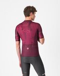 CASTELLI Cycling short sleeve jersey - GIRO SIENA - bordeaux