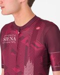 CASTELLI Cycling short sleeve jersey - GIRO SIENA - bordeaux