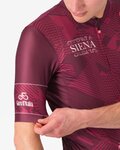 CASTELLI Cycling short sleeve jersey - GIRO SIENA - bordeaux