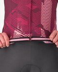 CASTELLI Cycling short sleeve jersey - GIRO SIENA - bordeaux