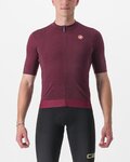 CASTELLI Cycling short sleeve jersey - ESSENZA - bordeaux