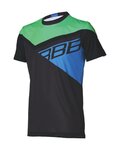 BBB Cycling short sleeve jersey - GRAVITY - blue/green/black