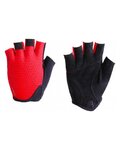 BBB Cycling fingerless gloves - RACER - red