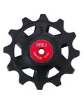BBB pulleys for the derailleur - ROLLERBOY CERAMIC 12T SR - red/black