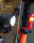 SIGMA SPORT set of lights - AURA 30 - red/black