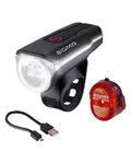 SIGMA SPORT set of lights - AURA 60 + NUGGET II - red/black