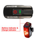 SIGMA SPORT set of lights - AURA 60 - red/black