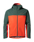 VAUDE waterproof jacket - MOAB RAIN  - green/red
