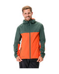 VAUDE waterproof jacket - MOAB RAIN  - green/red