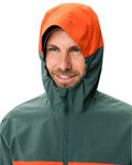 VAUDE waterproof jacket - MOAB RAIN  - green/red