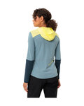 VAUDE Cycling winter long sleeve jersey - TREMALDO - light blue/blue/yellow