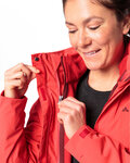 VAUDE waterproof jacket - ROSEMOOR 3in1 - red