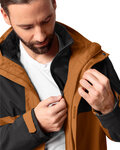 VAUDE waterproof jacket - ROSEMOOR 3in1 - brown/black