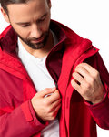 VAUDE waterproof jacket - ROSEMOOR 3in1 - red