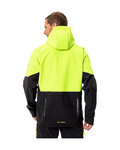 VAUDE Cycling windproof jacket - QIMSA SOFTSHELL - black/yellow