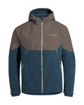 VAUDE Cycling windproof jacket - QIMSA SOFTSHELL - brown/blue