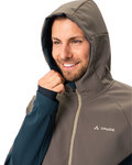 VAUDE Cycling windproof jacket - QIMSA SOFTSHELL - brown/blue