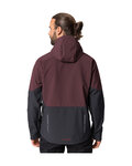 VAUDE Cycling windproof jacket - QIMSA SOFTSHELL - bordeaux/black