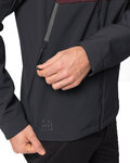 VAUDE Cycling windproof jacket - QIMSA SOFTSHELL - bordeaux/black