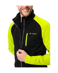 VAUDE Cycling windproof jacket - POSTA SOFTSHELL VI - yellow/black