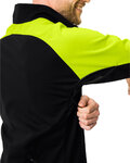 VAUDE Cycling windproof jacket - POSTA SOFTSHELL VI - yellow/black