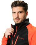 VAUDE Cycling windproof jacket - POSTA SOFTSHELL VI - red/black