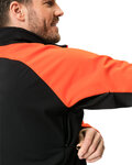 VAUDE Cycling windproof jacket - POSTA SOFTSHELL VI - red/black