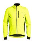 VAUDE Cycling windproof jacket - KURO SOFTSHELL - yellow/black